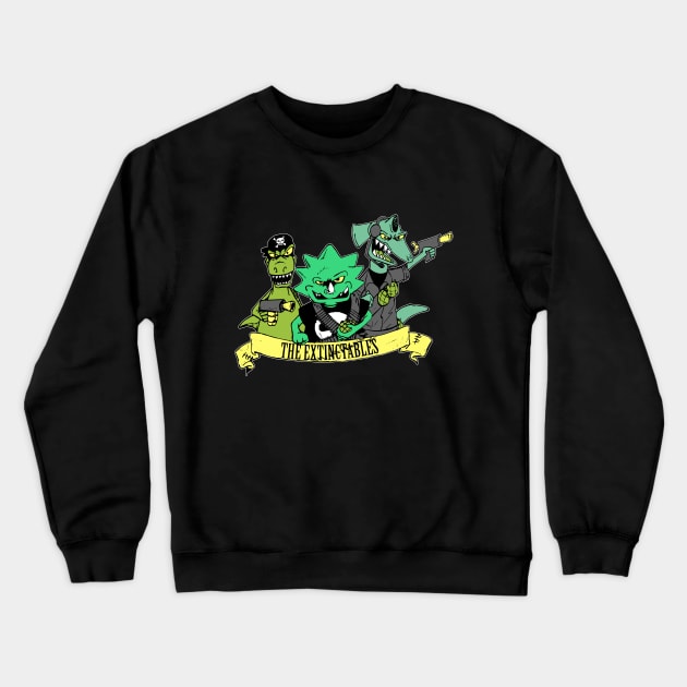 The Extinctables Crewneck Sweatshirt by VintageGrim